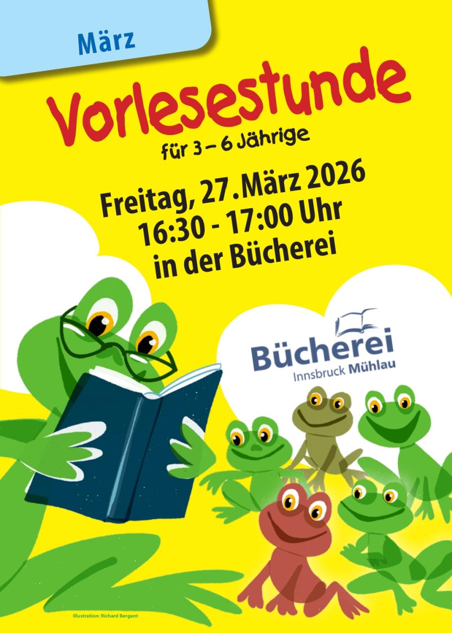 Plakat zur Vorlesestunde