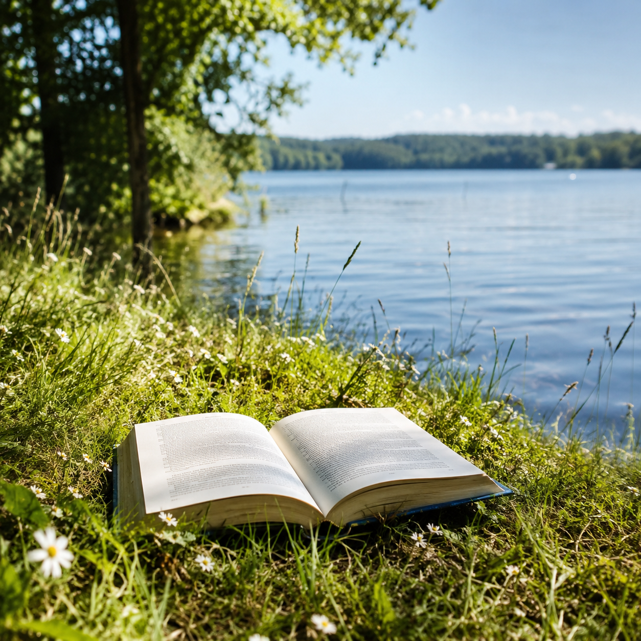 Symbolbild: Buch in Wiese am See
